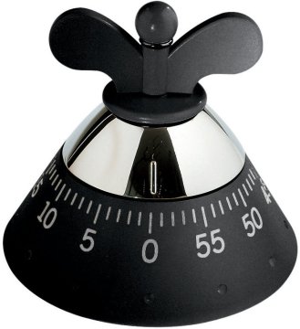 Alessi A09 B timer da cucina Nero