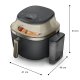 NA543 FRIGGITRICE AD ARIA 2000W 7.2LT VAP.NERO/CHAMPAGNE 3