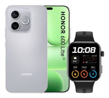 Honor BUNDLE 600 LITE 256GB V GREY+WATCH 2i NERO 16,8 cm (6.6") Doppia SIM 5G USB tipo-C 8 GB 6520 mAh Grigio
