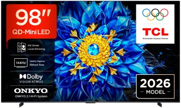 TCL P8L TV 98P8L – QD-Mini LED 98", 4K HDR, Google TV, 144Hz VRR, Audio Onkyo 2.1