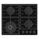 Hisense GG663BHF piano cottura Nero Da incasso 60 cm Gas 4 Fornello(i) 2