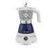 Ariete 1358 Moka Aroma Capri/Positano, Moka elettrica, 400W, 2/4 tazze, Cordless, Spegnimento automatico, Mantenimento temperatura 2