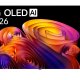 LG OLED AI 65'' Serie B6E OLED65B6ELC, 4K, Nero perfetto, Dolby Vision, Processore α8 Gen3, 120Hz, G-Sync, SMART TV 2026 2