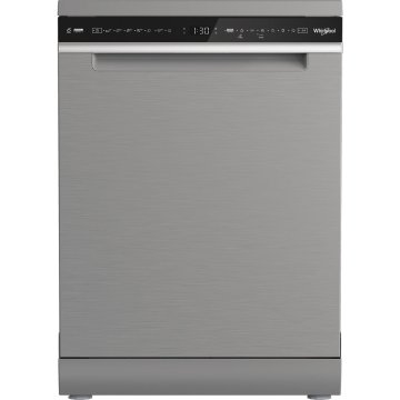 Whirlpool W8F HS61X, Lavastoviglie MaxiSpace 60cm, classe A, 15 coperti, 41dBA, Inox