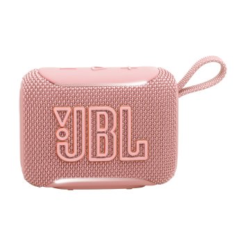 JBL GO 5 Speaker Bluetooth ultra‑portatile con potente Pro Sound e bassi incisivi, pairing AirTouch, design impermeabile, 10 ore di autonomia, Rosa