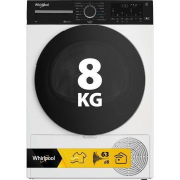 Whirlpool C WD 84M WBS IT, Capacità 8kg, classe C, colore Bianco, Display digitale XL, Wi-Fi, IronTouch