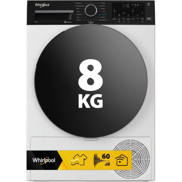 Whirlpool C WD 86M WBS IT, Capacità 8kg, classe A, colore Bianco, Display digitale XL, Wi-Fi, IronTouch