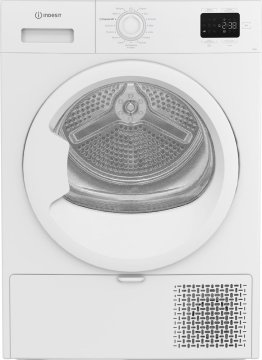 Indesit C YD 84D WW IT, Capacità 8kg, classe C, colore Bianco, Dispay digitale, QuickDry