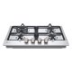 LG CBGZ2414S Piano cottura a gas 60cm, 8,5kW, 4 bruciatori, Griglie in ghisa, Piatto inox 13