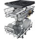Whirlpool Lavastoviglie 45 cm, classe B, 10 coperti, terzo cesto fisso 10