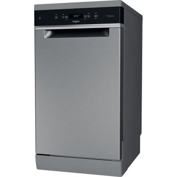 Whirlpool Lavastoviglie SLIM FS 45 cm classe D, 11 coperti, Terzo cesto, 6° senso, PowerCleanPro, Inox