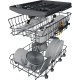 Whirlpool Lavastoviglie SLIM FS 45 cm classe D, 11 coperti, Terzo cesto, 6° senso, PowerCleanPro, Inox 7