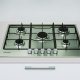Indesit THP 752 IX/I 1 piano gas inox 75cm 5 fuochi griglie smaltate 5