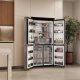 Haier HCR59F18DNMM frigorifero side-by-side Libera installazione 706 L Acciaio inox 16