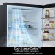 LG GBBW726CMB Frigorifero combinato Fit & Max 70cm, Classe C, 465L, AI Fresh,Wi-Fi, Metal Fresh, Door Cooling, Metal Sorbet 8