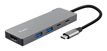 Trust 26062 hub di interfaccia USB tipo-C Grigio