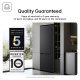 LG GBBW726AEV Frigorifero combinato Fit & Max 70cm, Classe A, 465L, AI Fresh, Wi-Fi, Metal Fresh, Door Cooling, Black Steel 9