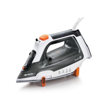 Ariete 6190 Step UP, Ferro da stiro intelligente, Piedini intelligenti, Piastra in ceramica Ultraglide con 57 fori, Serbatoio 320ml, 2400W, Vapore continuo 30g/min