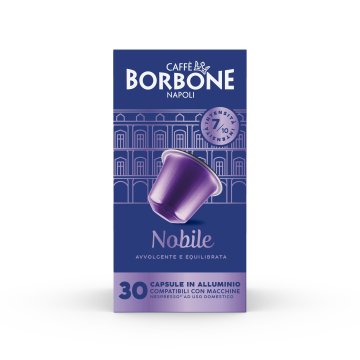 Caffè Borbone Capsule compatibili sistema Nespresso Alluminio - Miscela Nobile - 30 capsule