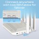 Keenetic Hero 5G (KN-4110) Modem Router 5G Wi-Fi 6 Mesh AX3000 con 2 slot SIM, 1 porta 2,5G e smart switch 4 porte a 1Gb, porte USB 3.0 e 2.0 multifunzione 4