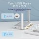 Keenetic Hero 5G (KN-4110) Modem Router 5G Wi-Fi 6 Mesh AX3000 con 2 slot SIM, 1 porta 2,5G e smart switch 4 porte a 1Gb, porte USB 3.0 e 2.0 multifunzione 7