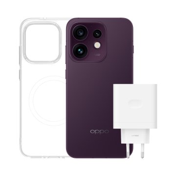OPPO Reno16 5G AI Smartphone, Tripla fotocamera 50+50+50MP, Selfie 50MP, Display 6.32” 120HZ AMOLED FHD+, 6000mAh, RAM 8GB(Esp2GB/4GB/8GB)+ROM 512GB [Versione Italia], Purple Nero