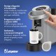 Caffè Borbone Bluemoon Macchina da Caffè a Cialde ESE 44mm – Multifunzione per Espresso, Infusi e Bevande Calde, Pressione 15 bar, Serbatoio 0.9L - Grigia 7