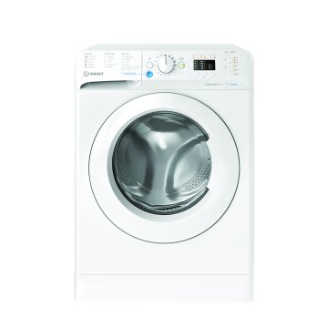 Indesit BWSA 7126X WV IT, 7kg, classe A, Bianco, Inverter, 1200 giri, Display LED, vapore, porta bianca Made in Italy