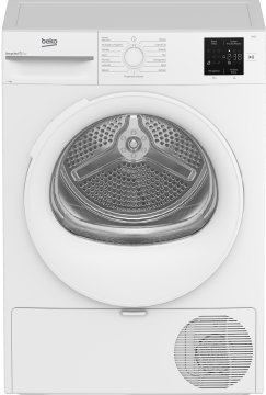 Beko BMTR38W Asciugatrice Slim 8kg, Classe D, Linea Estetica NX, motore asincrono, Display digitale, colore Bianco, oblò Bianco