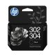 HP Confezione da 2 cartucce di inchiostro tricromia/nero 302/304 2