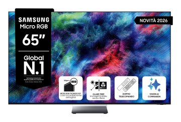 Samsung Micro RGB AI TV 65" MRE65R95HATXZT, Micro RGB AI Engine Pro, 4K AI Upscaling Pro, Glare Free, Motion Xcelerator 165Hz, Dolby Atmos & OTS+, Infinity Air Design, Vision AI Smart TV, 2026