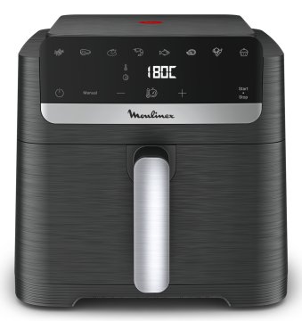 Moulinex Easy Fry Mega Compact , Friggitrice ad Aria XL Capacità 7.5L, design compatto, EZ8618