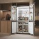 Haier Multidoor HCR3818ENMM ClasseE 467lt-Platino, Stainless steel 18