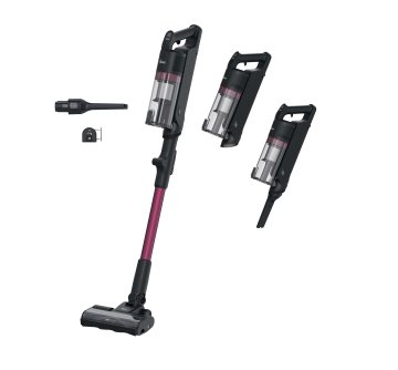 Hoover HF1M10HX 011 Aspirapolvere a bastone 2 in 1 Batteria Secco EPA Senza sacchetto 0,7 L 200 W Magenta, Nero