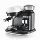 Ariete 1318 Moderna Macchina per caffè espresso con macinacaffè integrato, per caffè in grani e macinato, cappuccinatore per schiuma di latte, 1 filtro, 1080 W, 800 cc, bianco 2