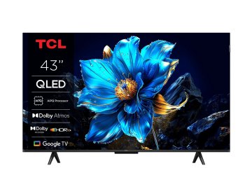 TCL T69C 43T69C 43" QLED, TV Direct LED, TV 4K HDR, Smart TV alimentata da Google TV (Dolby Vision & Atmos, Game Master, Motion Clarity, compatibile con Google Assistant e Alexa)