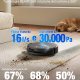 Ecovacs DEEBOT T90 PRO OMNI Robot aspirapolvere lavapavimenti, 30.000 Pa, ricarica PowerBoost, OZMO ROLLER 3.0 con TruEdge 3.0, erogazione automatica della soluzione detergente, AGENTE YIKO AI, Nero 4