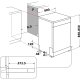 Whirlpool WH4FFC14BN6X, Lavastoviglie 60cm, classe C, 14 coperti, 44 dBA, Inox 11