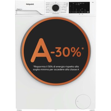 Hotpoint Ariston HB 103 CARE IT, Capacità 10kg, classe A -30%, Motore Inverter, 1400 giri, Display digitale XL, Vapore,