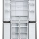 Haier Multidoor HCR3818ENMM ClasseE 467lt-Platino, Stainless steel 4