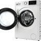 Beko b100 BMX7126DB 7kg classe A bianco, inverter 1200 giri, display XL, oblò nero, funzione vapore 5