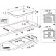 Hotpoint Ariston Ariston Piano cottura a induzione HB 0577B NE Made in Italy 13
