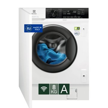 Electrolux Lavatrice Incasso Wm 8 Kg Classe A 1400 Giri MADE IN ITALY EW8F384BI
