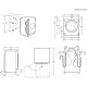 Electrolux Lavatrice Incasso Wm 8 Kg Classe A 1400 Giri MADE IN ITALY EW8F384BI 17