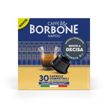 Caffè Borbone Capsule Compatibili Dolce Gusto - Miscela Decisa - 30 caps