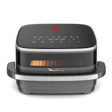 Moulinex Easy Fry XL Surface, Friggitrice ad Aria 1kg, Grande Superficie di Cottura, Doppia Resistenza, Visore per Monitorare la Cottura