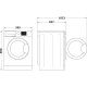 Whirlpool FFB EP 9148 BS IT, 9kg, classe A -20%, Bianco,Inverter, 1200 giri, Display digitale XL, vapore, porta nera/silver 10