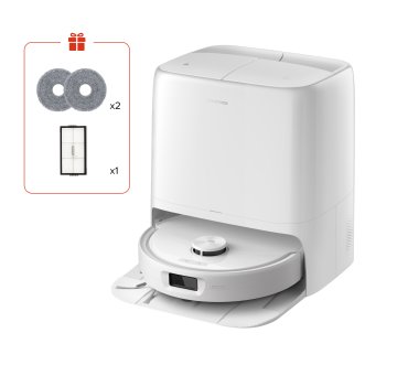 Roborock Qrevo 2 ProX Robot Aspirapolvere Lavapavimenti, Aspirazione HyperForce® 25.000 Pa, Stazione Multifunzione con Lavaggio Panni a 75°C e Asciugatura ad Aria Calda a 45°C, Sistema Anti-Groviglio