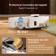 Roborock Qrevo Curv 2 FlowX Robot Aspirapolvere e Lavapavimenti, 270mm Autopulizia Rullo, Aspirazione 20.000 Pa, Protezione Rullo per Tappeti Asciutti, Stazione Multifunzionale, Videochiamata, Hello R 6