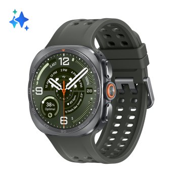 Samsung Galaxy Watch Ultra2, 47 mm, Titanium Argento, LTE, design resistente, 800mAh, IP69K, luminosità 5000nit, trail run, diving, 10 ATM, SOS, punteggio energetico, benessere cardiaco